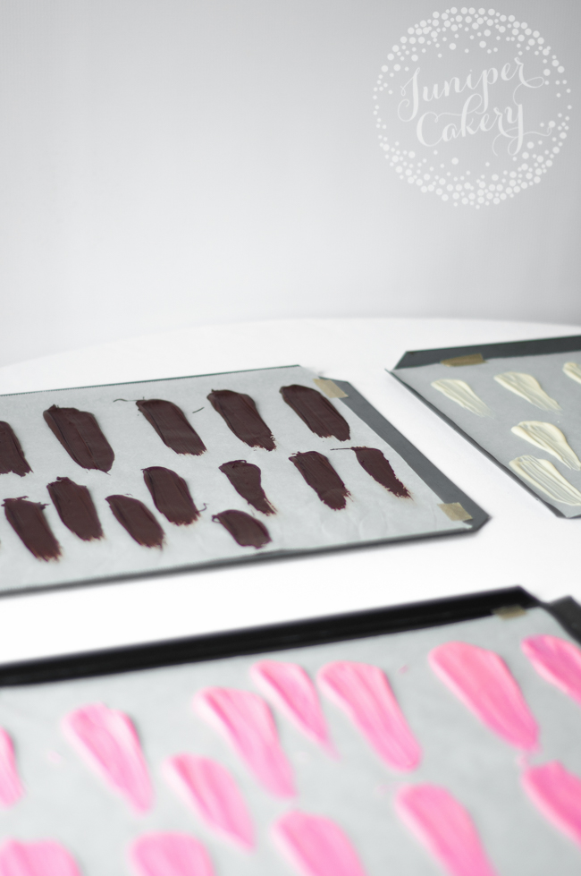 Fun and simple brushstroke cake tutorial