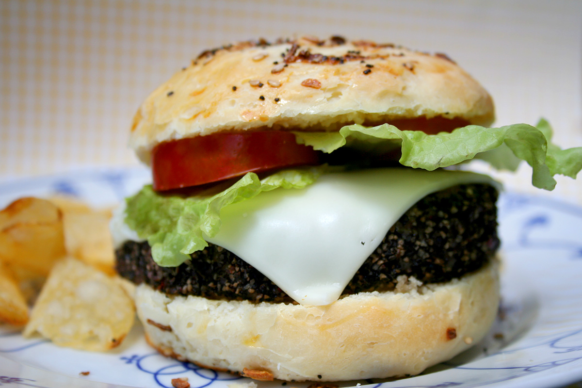 Homemade burger buns