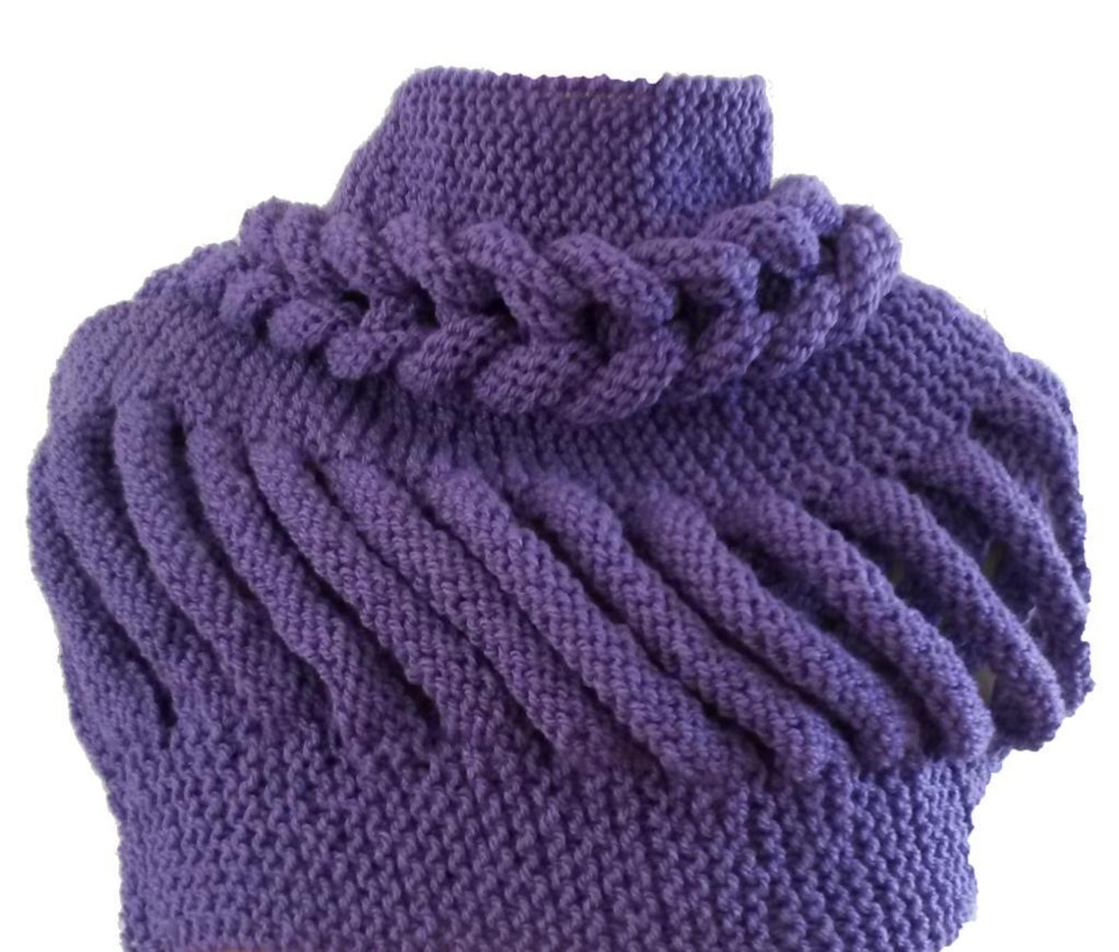 Cowl Braid Ladder Knitting Pattern