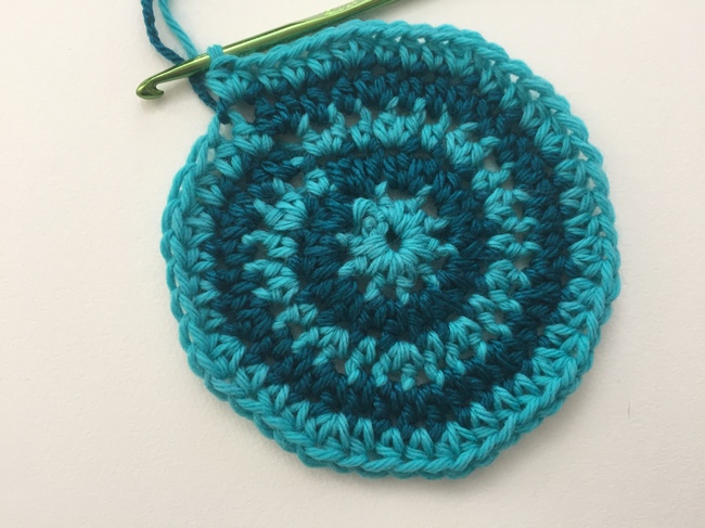 crochet spiral round 5