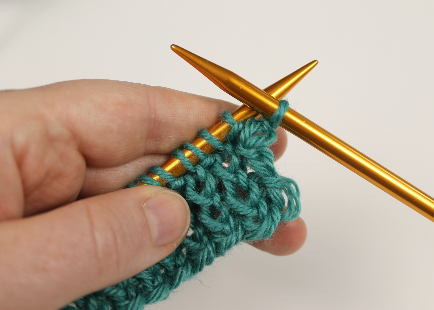 Drop stitch from needle