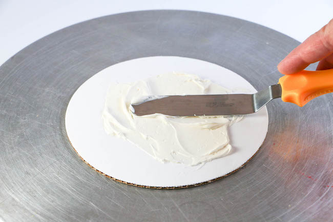 Prepping the Cake Board