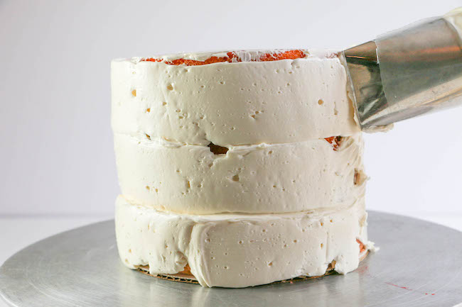 Piping a Crumb Coat