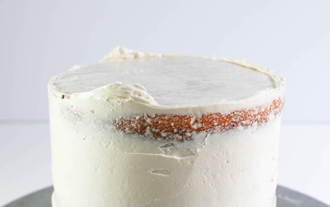 Buttercream Sticking Up Over the Top Edge