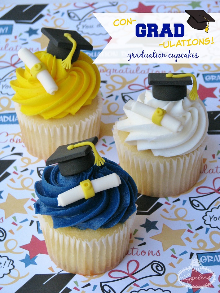 Graduation Cupcakes tutorial