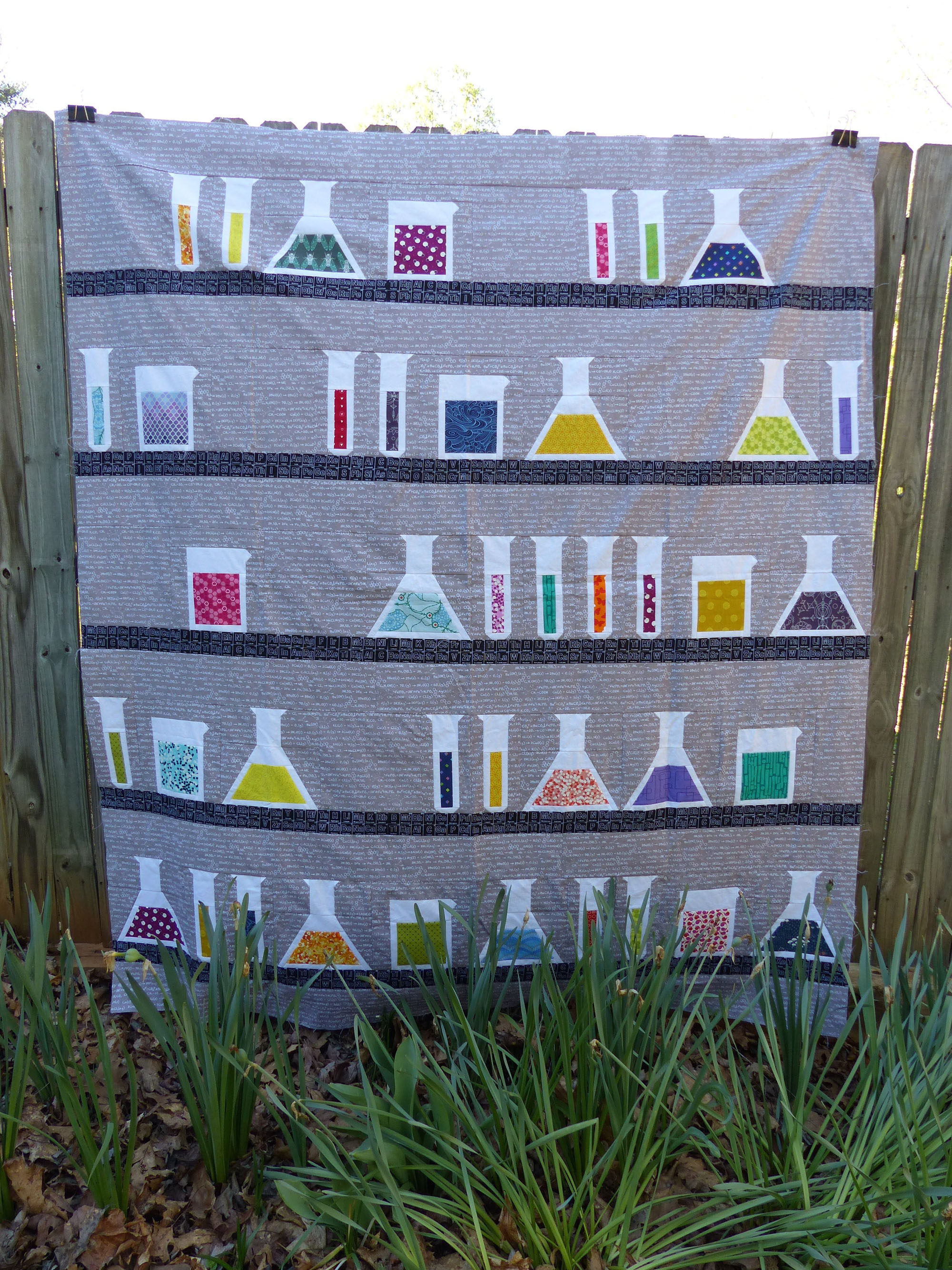 Lab Bench quilt by Sylvia Schaefer