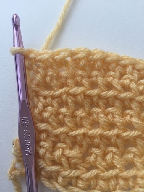 rows of flo sc crochet