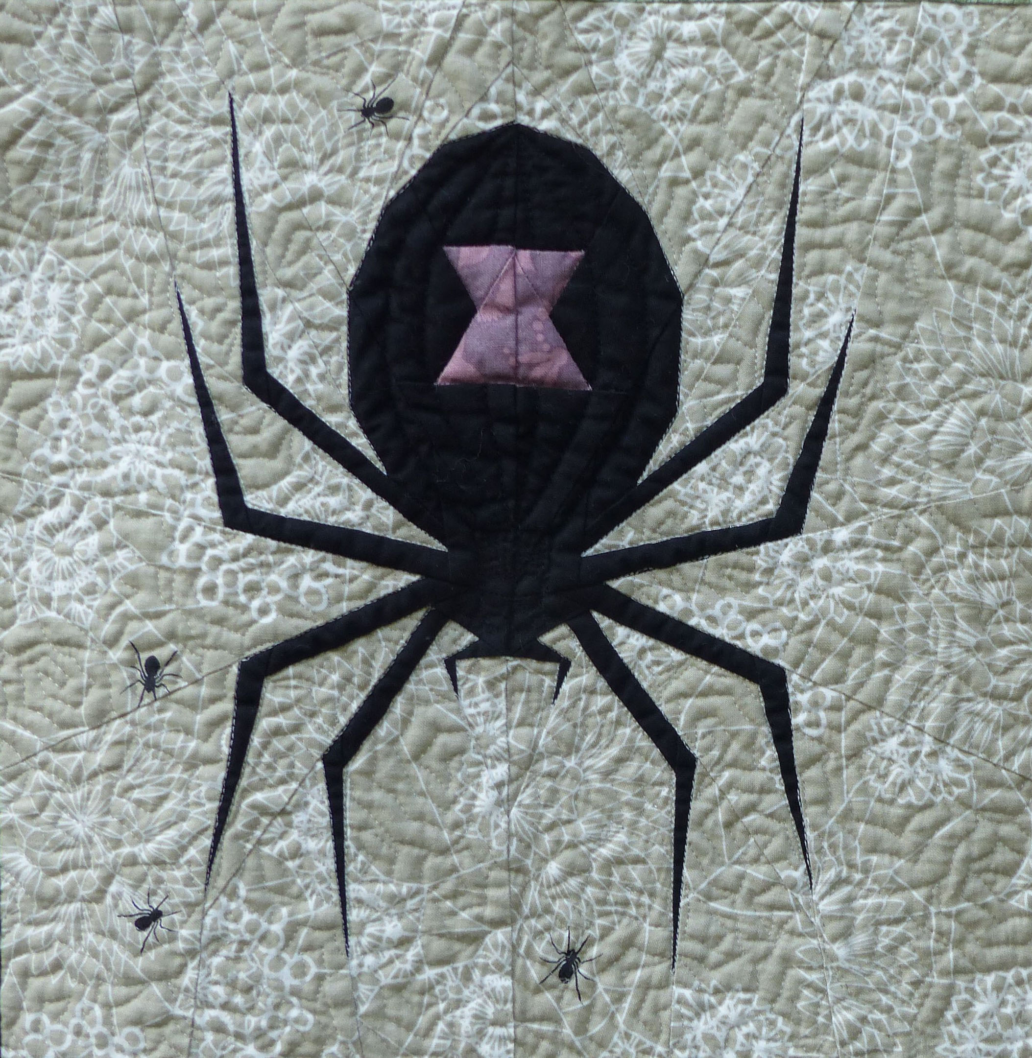 Spooky Spider Quilt by Sylvia Schaefer