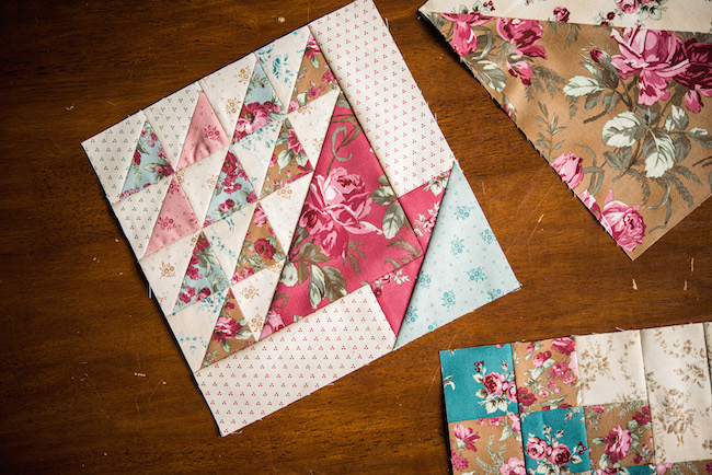 Basket Block Made in Rosemoor Fabric