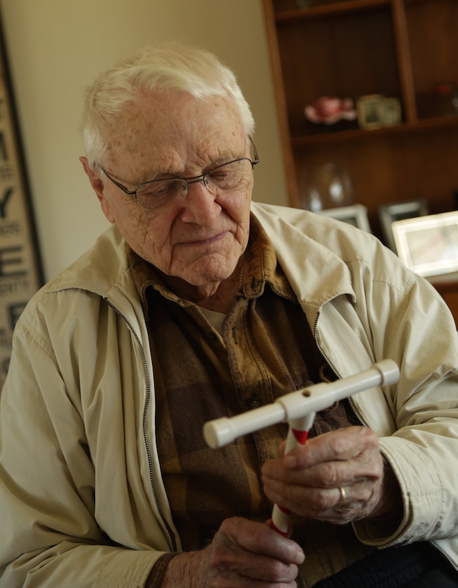 Paul Schuller Making a Candy Cane Whistle