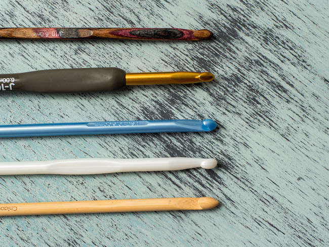 Crochet Hooks Made of Different Materials