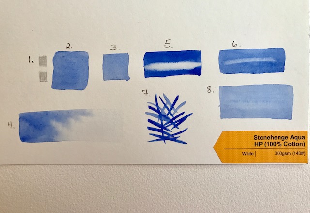 Stonehenge Aqua Hot Press Paper Test