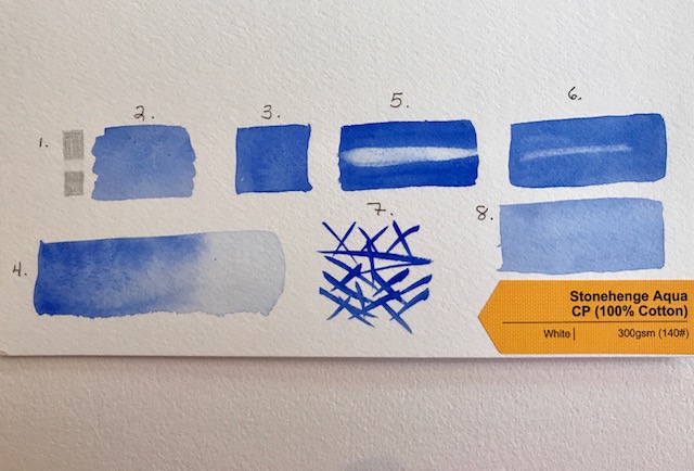 Stonehenge Aqua Cold Press Paper Test