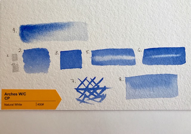 Arches Watercolor Cold Press Paper Test