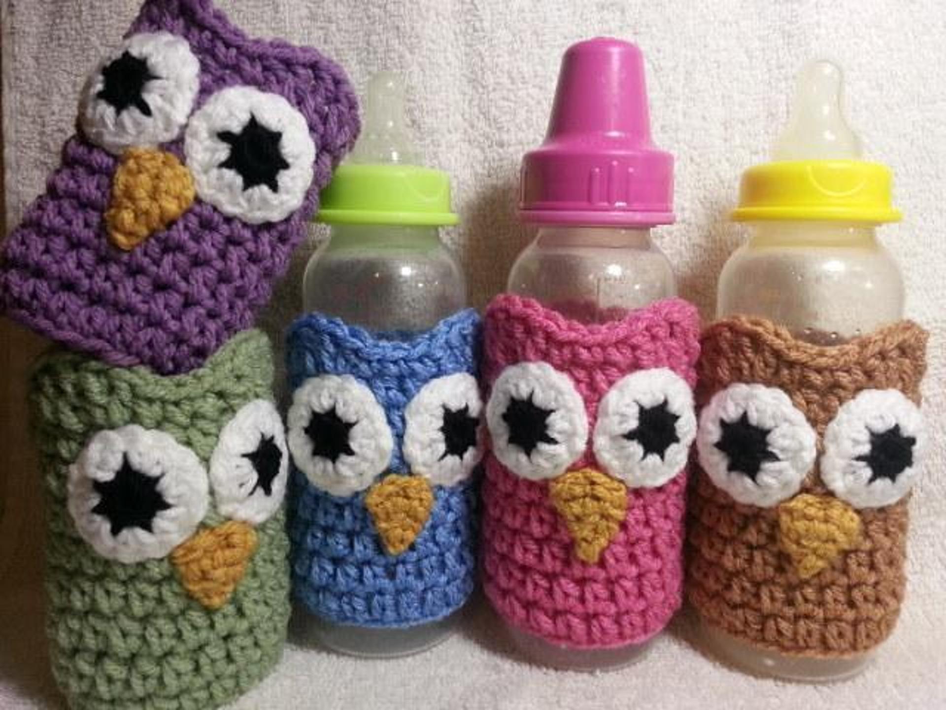 baby bottle crochet cozies