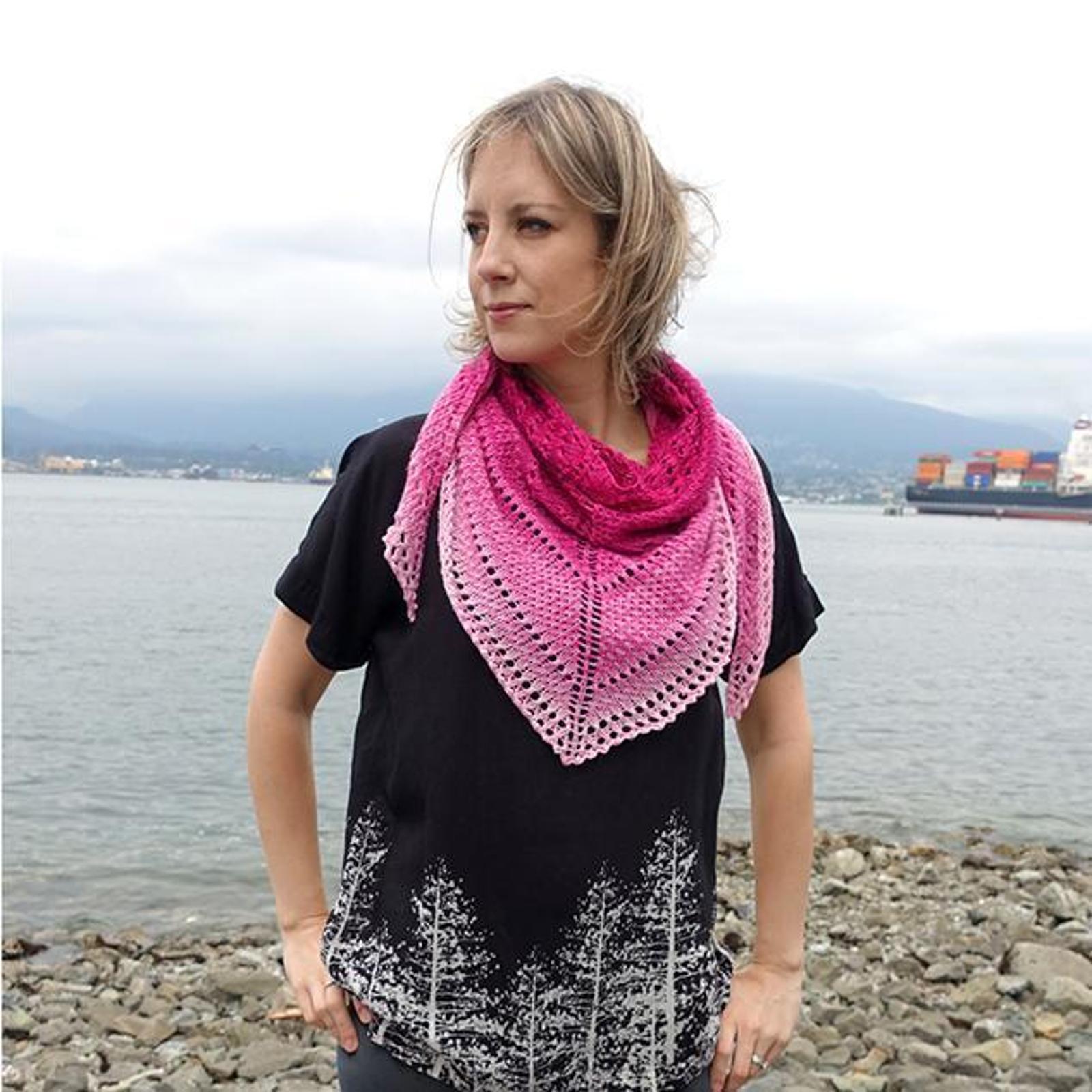 Color Fade Shawl Knitting Pattern