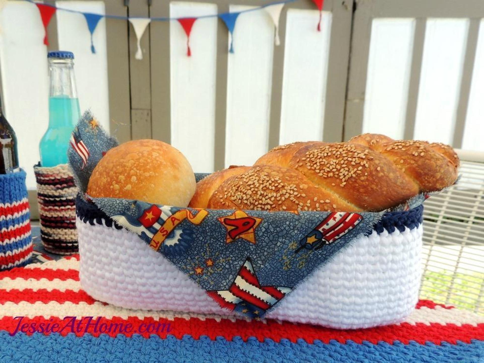 crochet bread basket