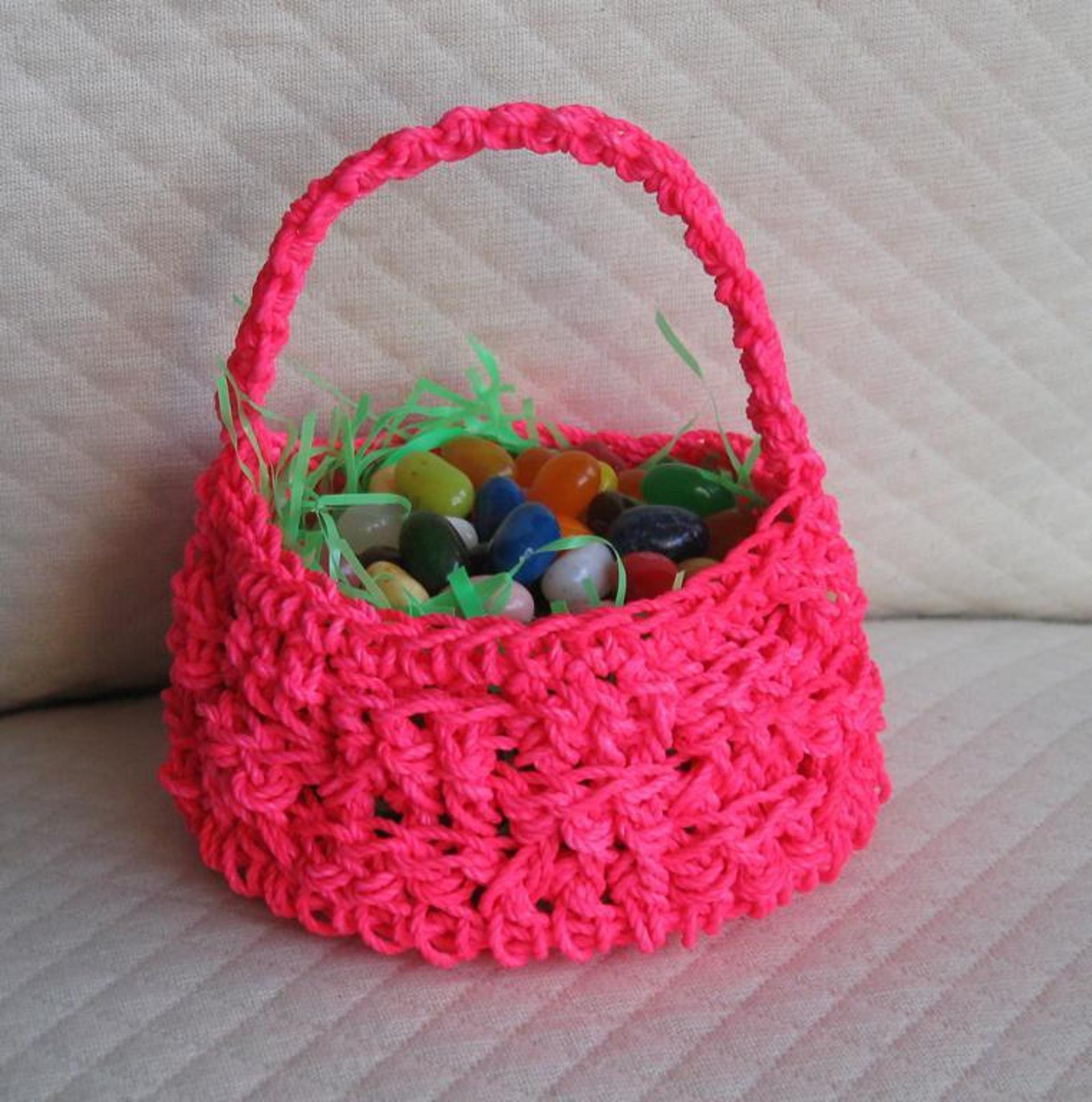 crochet easter basket free pattern
