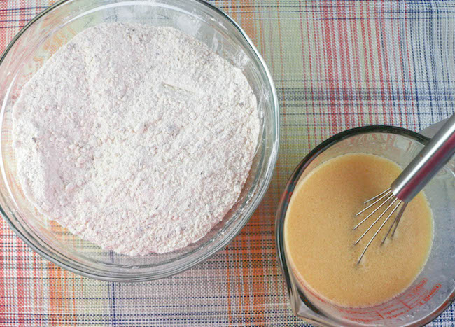 Hazelnut Cake Wet & Dry Ingredients | Erin Gardner