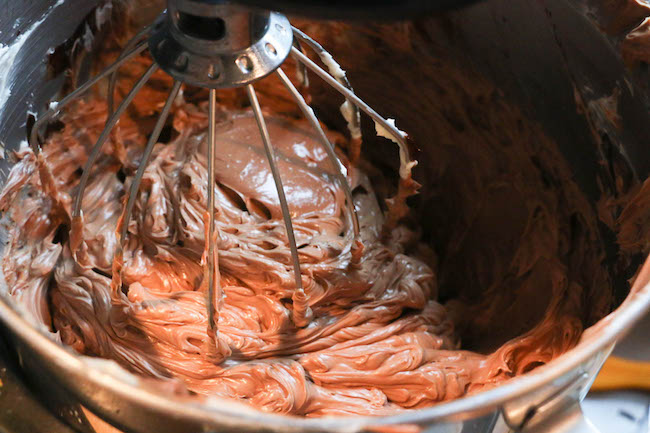 Chocolate Hazelnut Swiss Meringue Buttercream | Erin Gardner