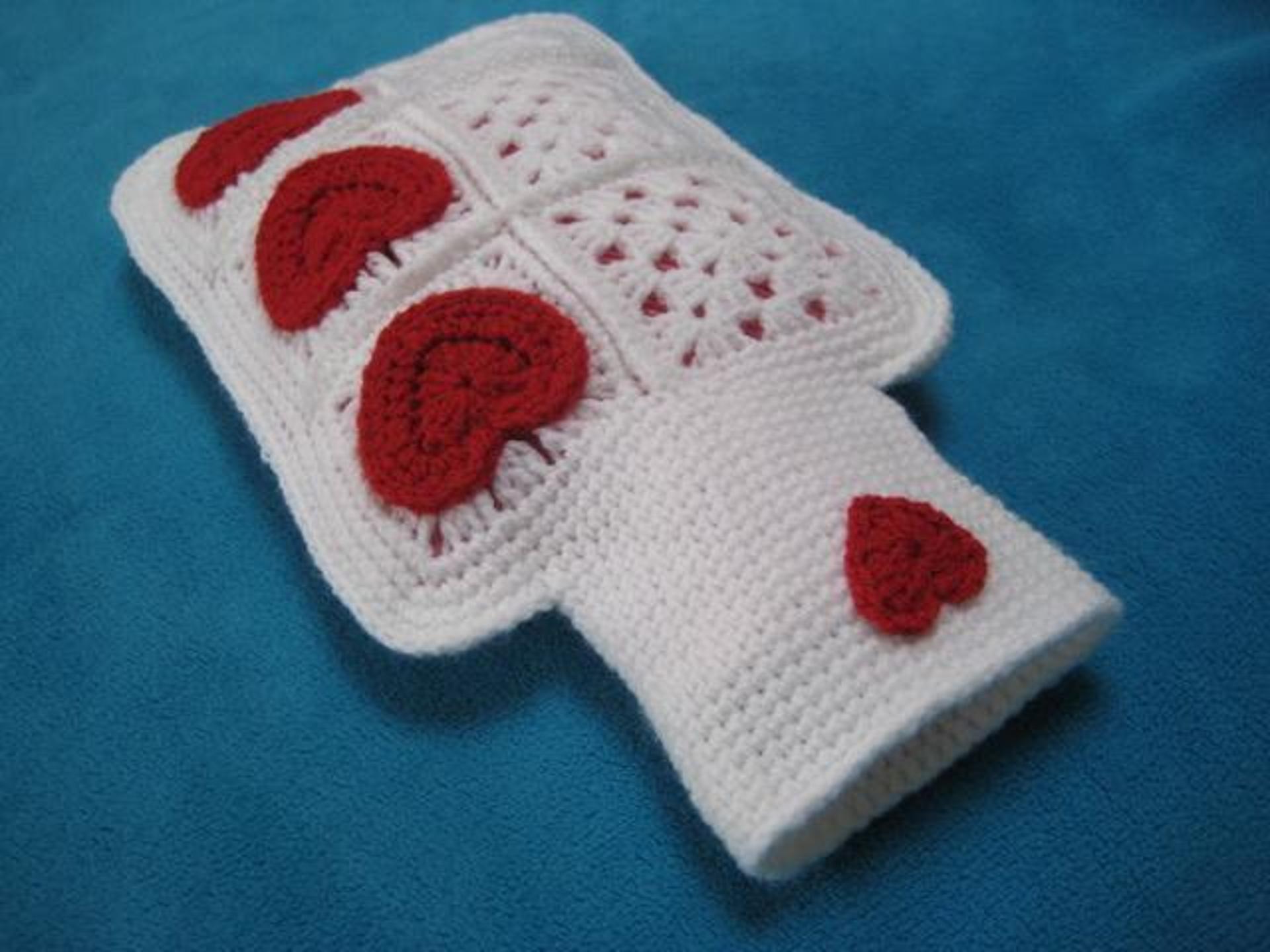 hot water bottle crochet cozy