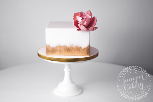 How to cover a square cake with fondant