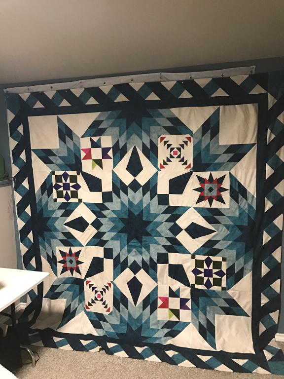 Hanging Blazing Star Quilt