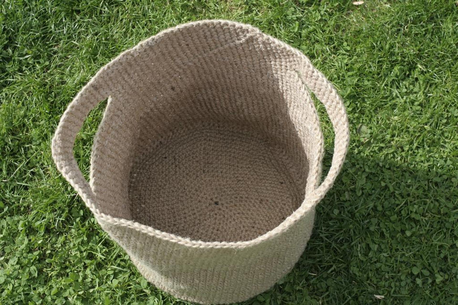 log bag basket crochet pattern