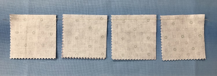 charm square pairs sewn together
