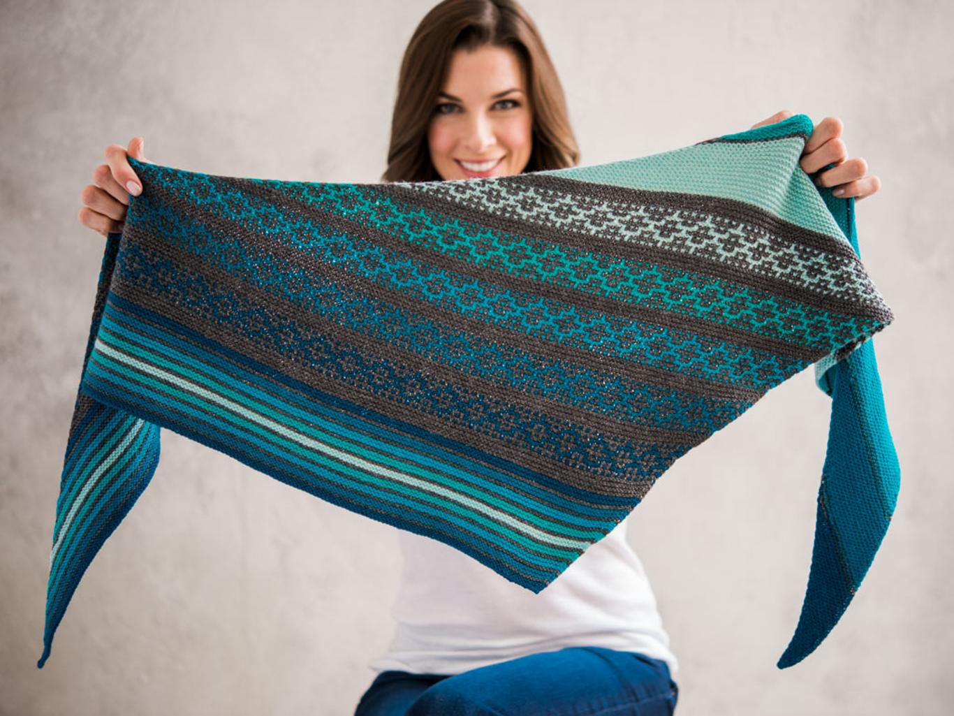 Malini Shawl Knitting