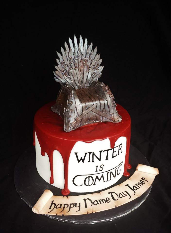 Iron throne cake