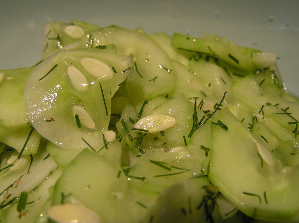 Marinated cucumbers