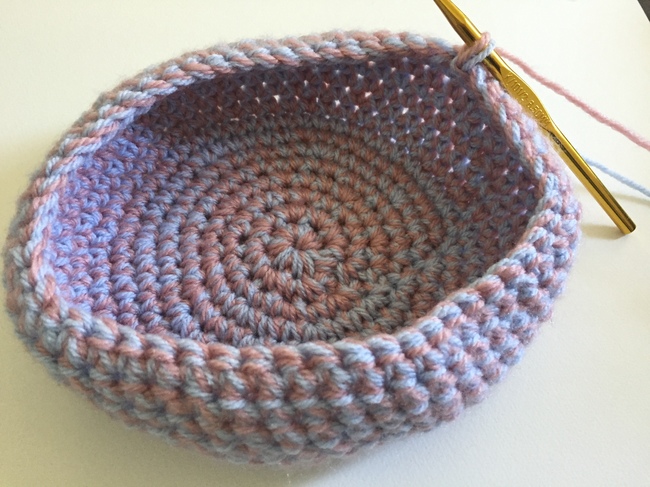 single crochet bowl