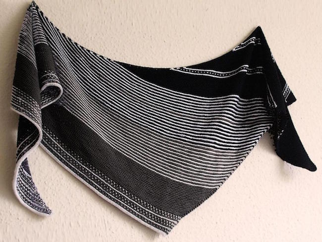 Black and White Drachenfels Shawl