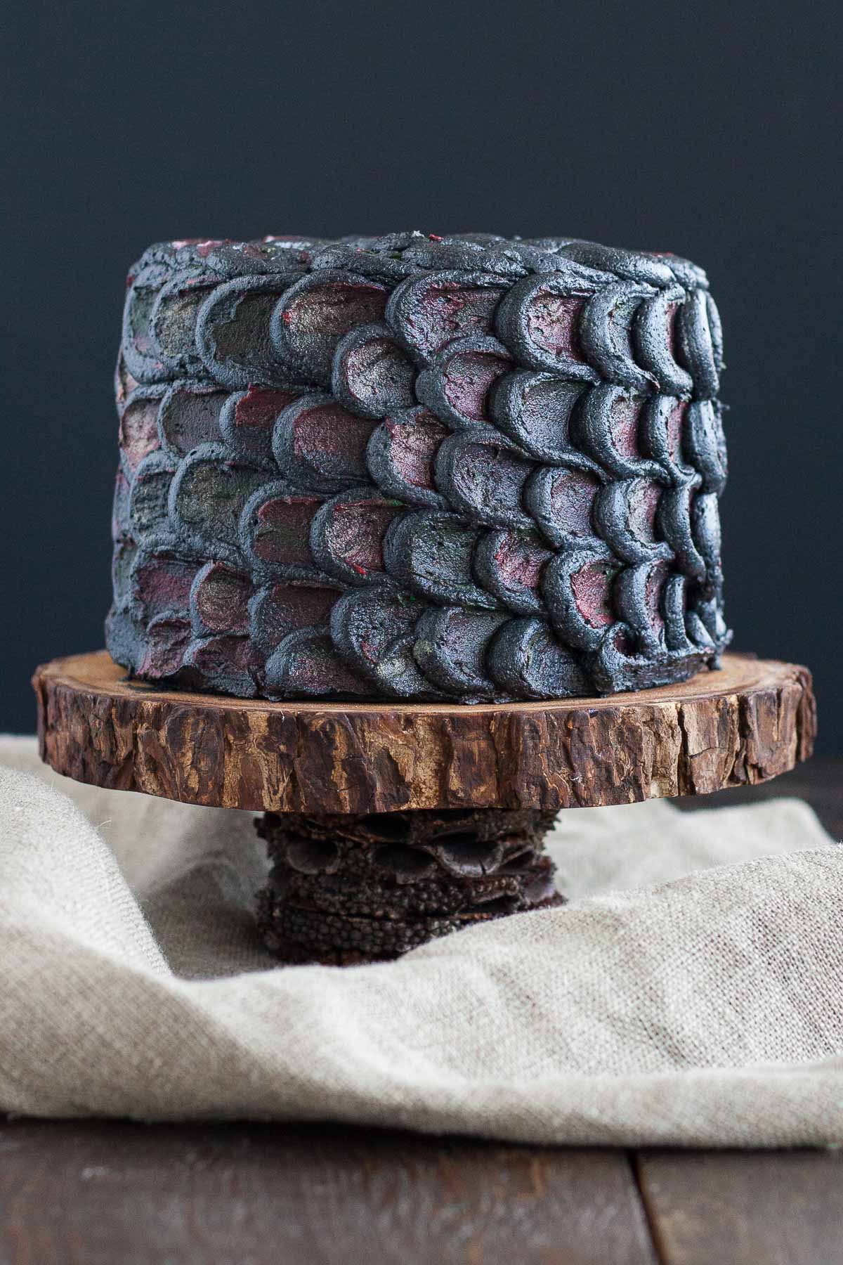 Dragon scale cake