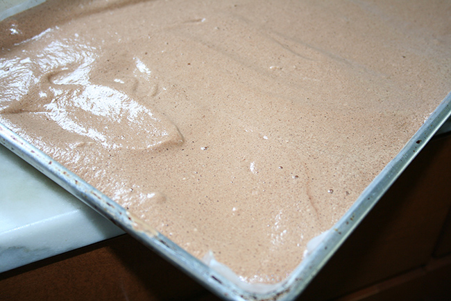 Batter in pan