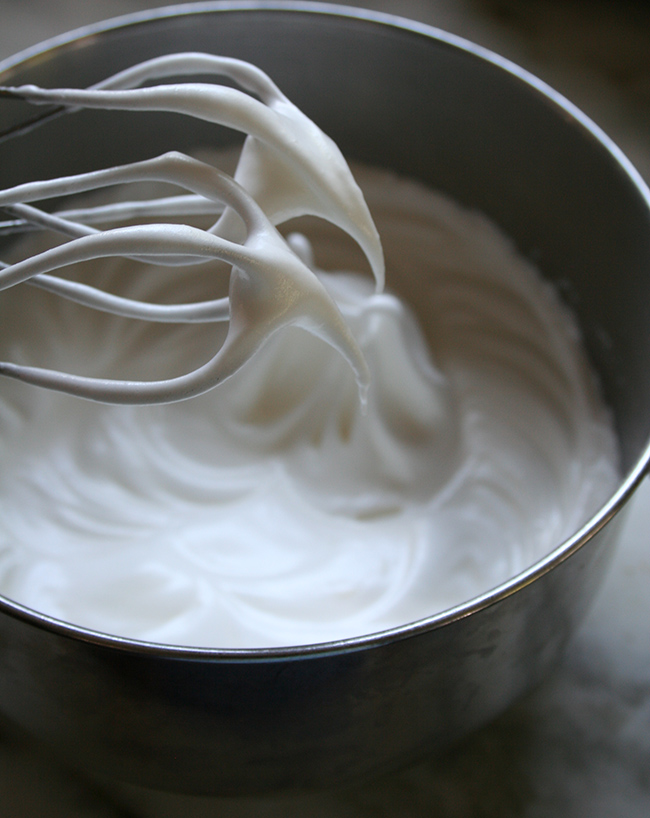 Beat the egg whites