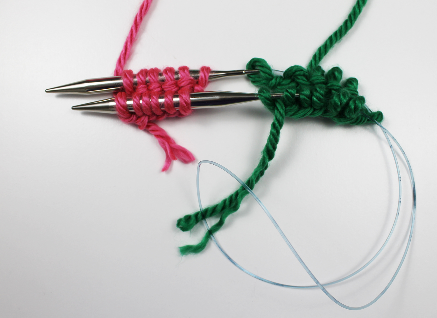 Knitting magic loop two at a time