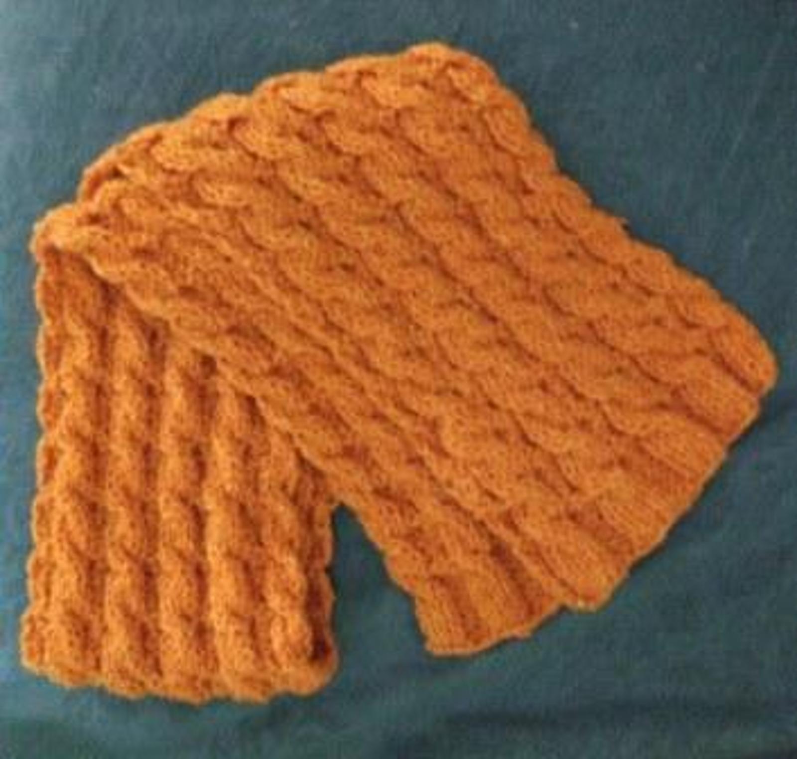 Reversible Cable Neckwarmer Knitting Pattern