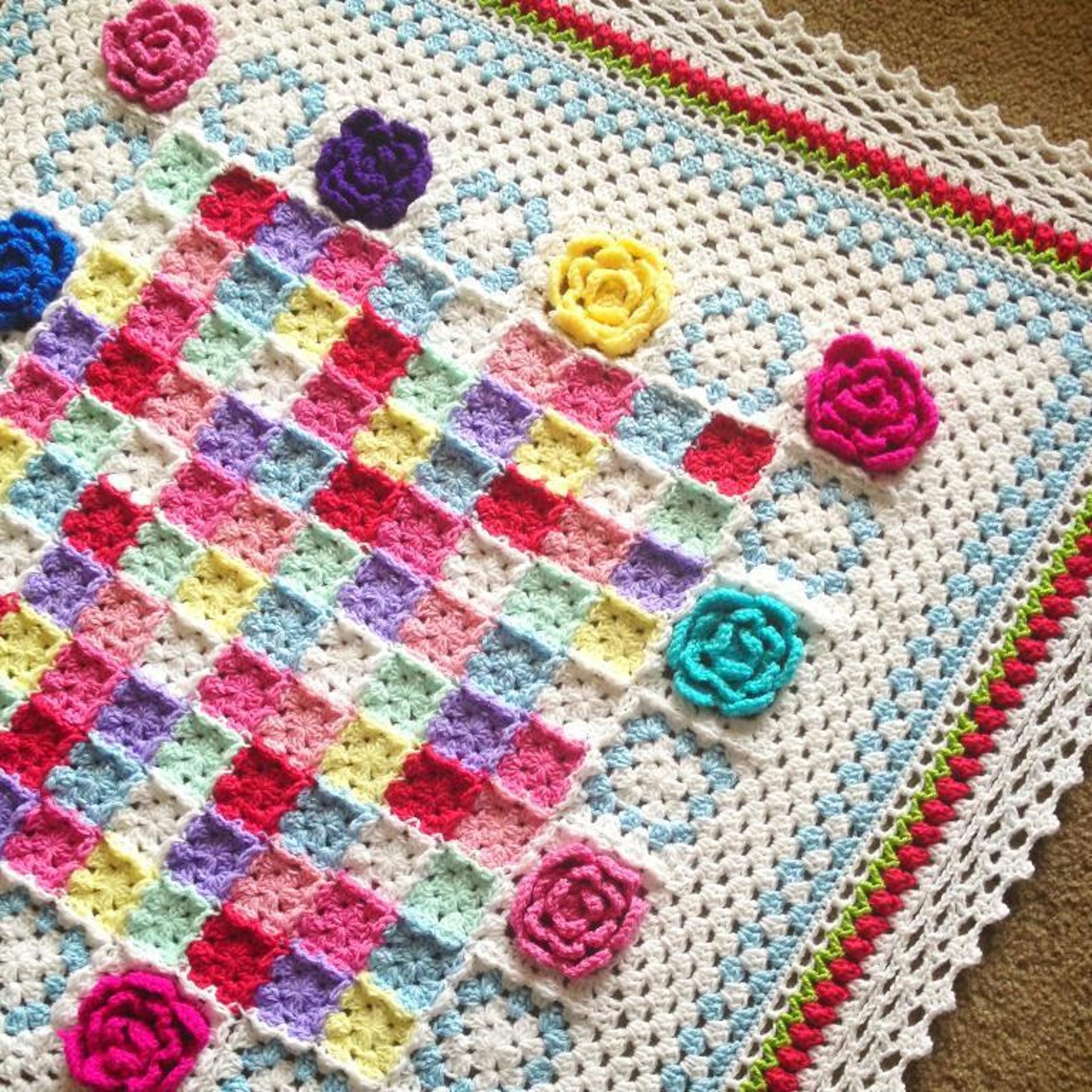 rosa fresca blanket crochet pattern