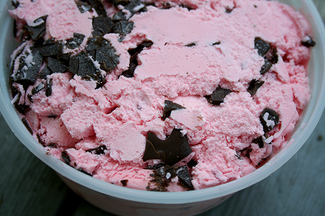 Strawberry ice cream
