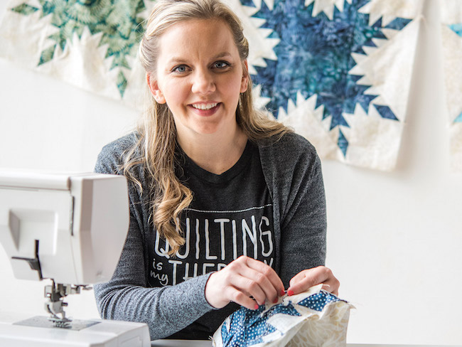 Angela Walters Making Surfer Quilt
