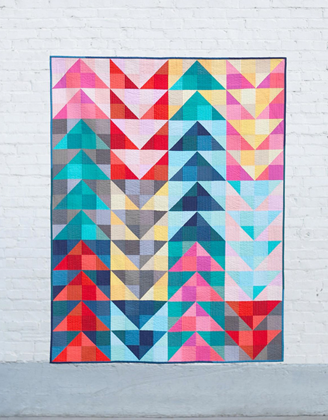 Vibrant Chevron Quilt