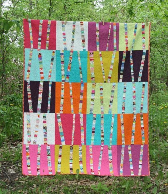 Birch tree quilt