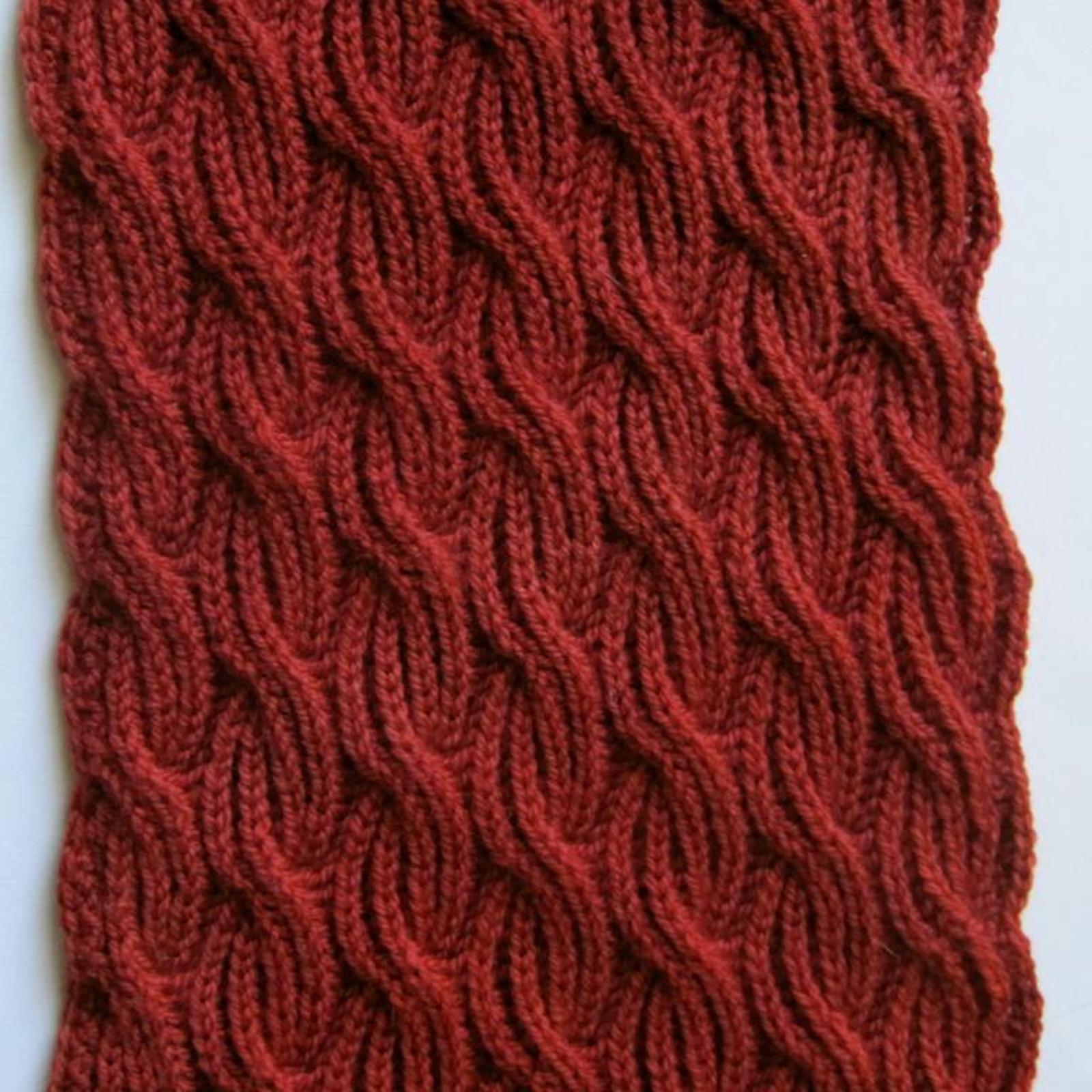 Brioche Cabled Turtleneck Scarf