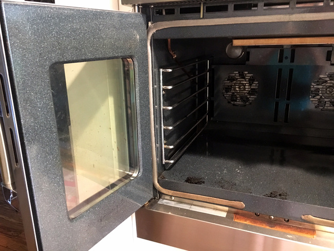 How to Clean Your Oven with Baking Soda: Before