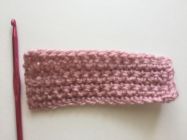 single crochet rectangle for bow pattern