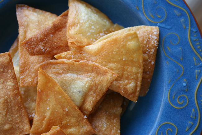 Homemade tortilla chips