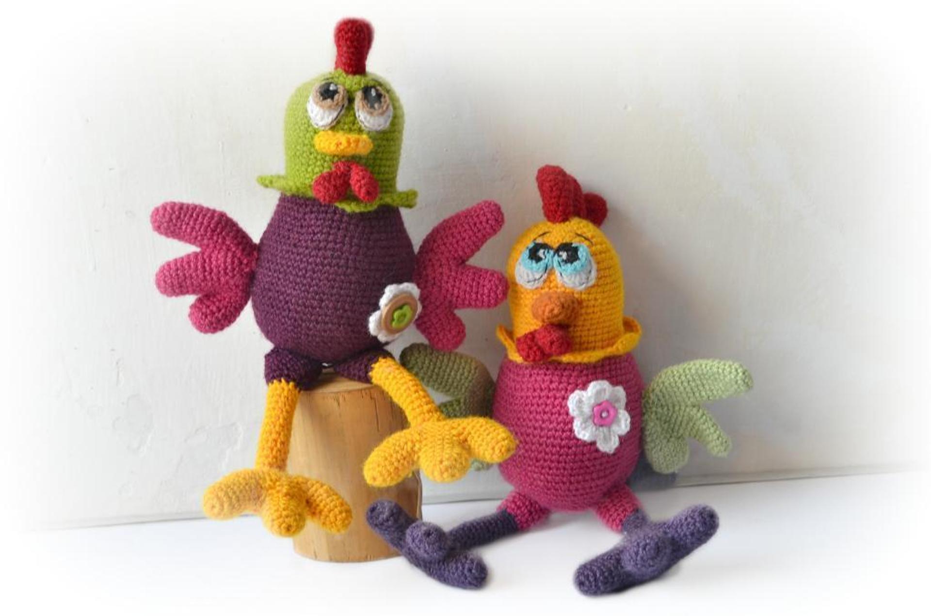 funky rooster crochet pattern