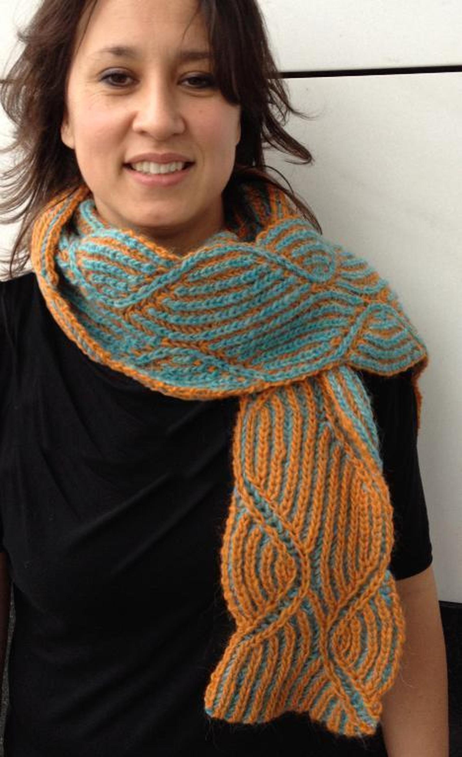 Jacki Revisited Brioche Scarf